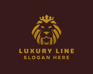 Luxury Royal Lion  logo design