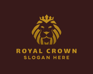 Luxury Royal Lion  logo design