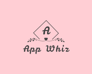 Heart Valentine Dating App logo design