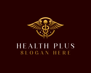 Medical Caduceus Health logo design