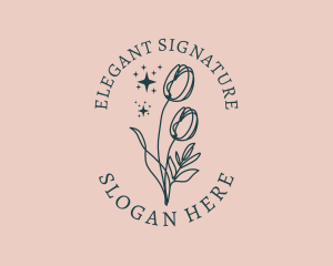 Events Elegant Florist  logo design