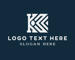 Premium Geometric Business Letter K logo