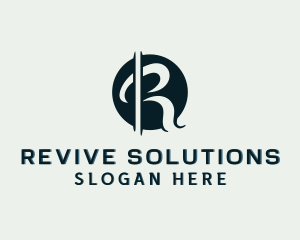 Stylish Boutique Studio Letter R logo design