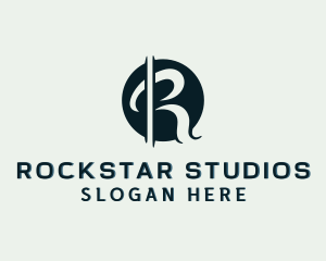 Stylish Boutique Studio Letter R logo design