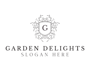 Garden Ornament Shield logo design