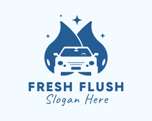 Car Wash Droplet Logo