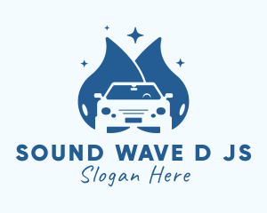 Car Wash Droplet Logo