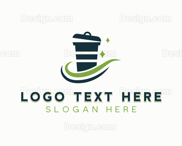 Trash Bin Garbage Logo