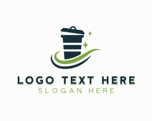 Trash Bin Garbage logo