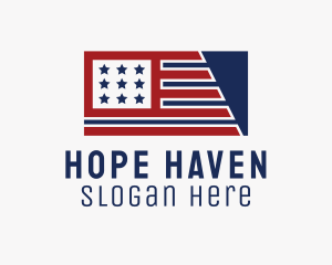 Politics Veteran Flag  Logo