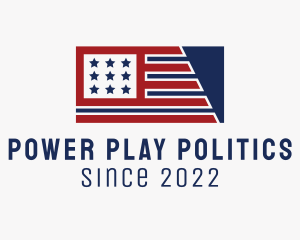 Politics Veteran Flag  logo