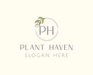 Tulip Plant Flower logo design