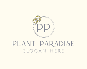 Tulip Plant Flower logo design