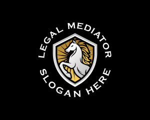 Premium Royal Horse logo design