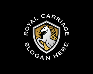 Premium Royal Horse logo design