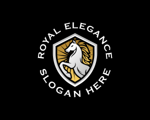 Premium Royal Horse logo design