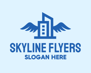 Winged Building Construction logo design