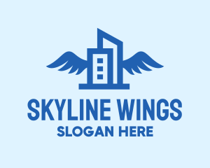 Winged Building Construction logo design