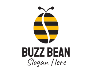 Coffee Bean Bee logo design