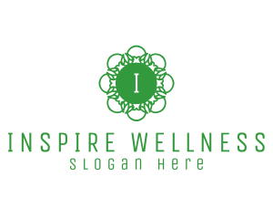 Flower Wellness Yoga logo design