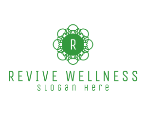 Flower Wellness Yoga logo design