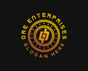 Digital Crypto Coin logo design