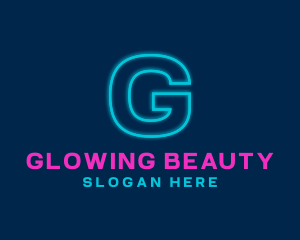 Neon Glow Club Bistro logo design