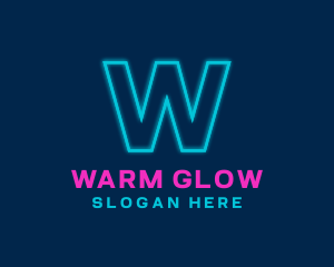 Neon Glow Club Bistro logo design