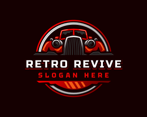 Retro Car Automotive logo design