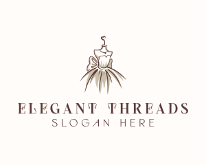 Stylish Fashion Gown logo design