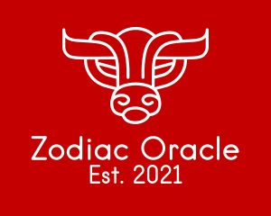 Abstract Bull Zodiac  logo