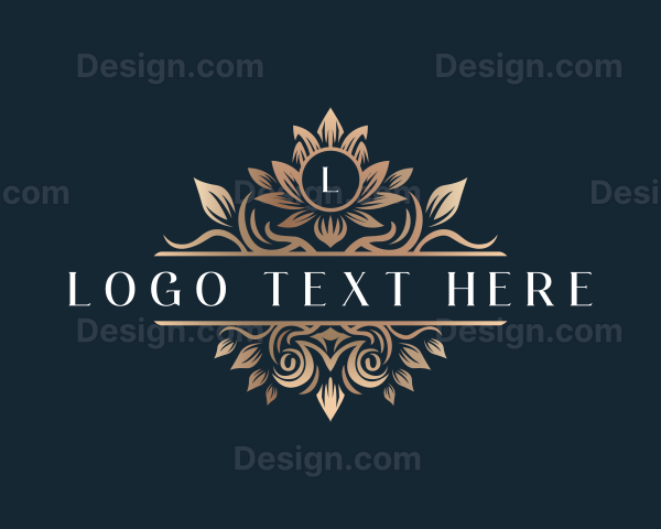 Elegant Flower Crest Logo