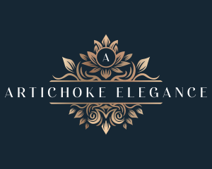 Elegant Flower Crest logo design