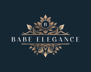 Elegant Flower Crest logo design