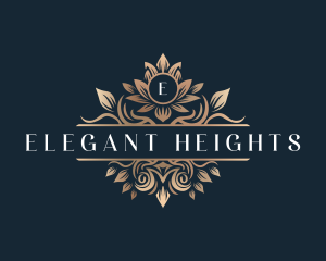 Elegant Flower Crest logo design