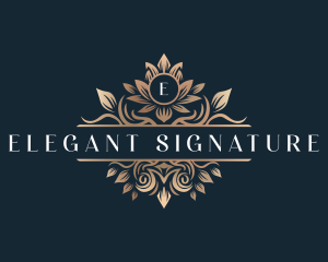 Elegant Flower Crest logo design