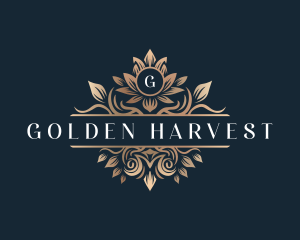 Elegant Flower Crest logo design