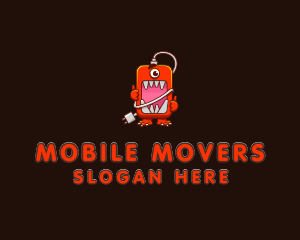 Monster Phone Gadget logo design