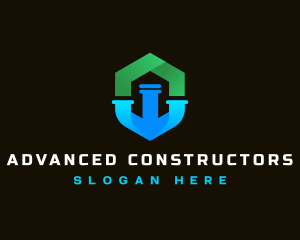 Plumber Contractor Repair logo design