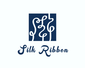 Ribbon Textile Interior Design logo design