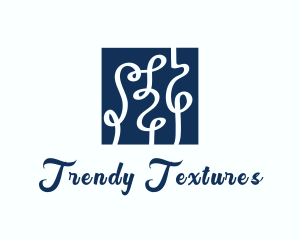 Ribbon Textile Interior Design logo design