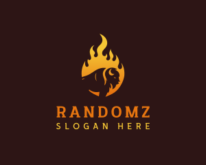 Flaming Bison Grill logo