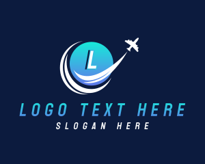 Logistics Globe Airplane logo