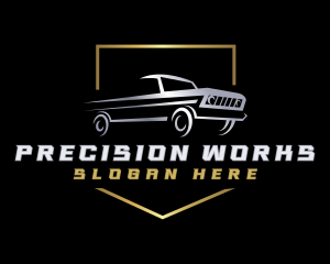 Pickup Car Detailing logo design