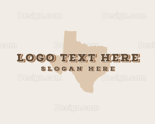 Texas State Map Logo