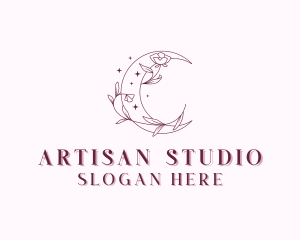 Moon Floral Studio logo design