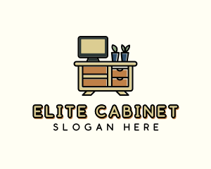 Furniture TV Cabinet logo design