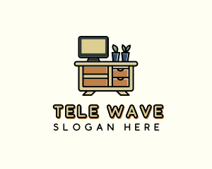 Furniture TV Cabinet logo design