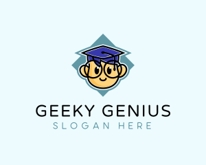 Genius Graduate Preschool Student  logo design