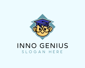 Genius Graduate Preschool Student  logo design